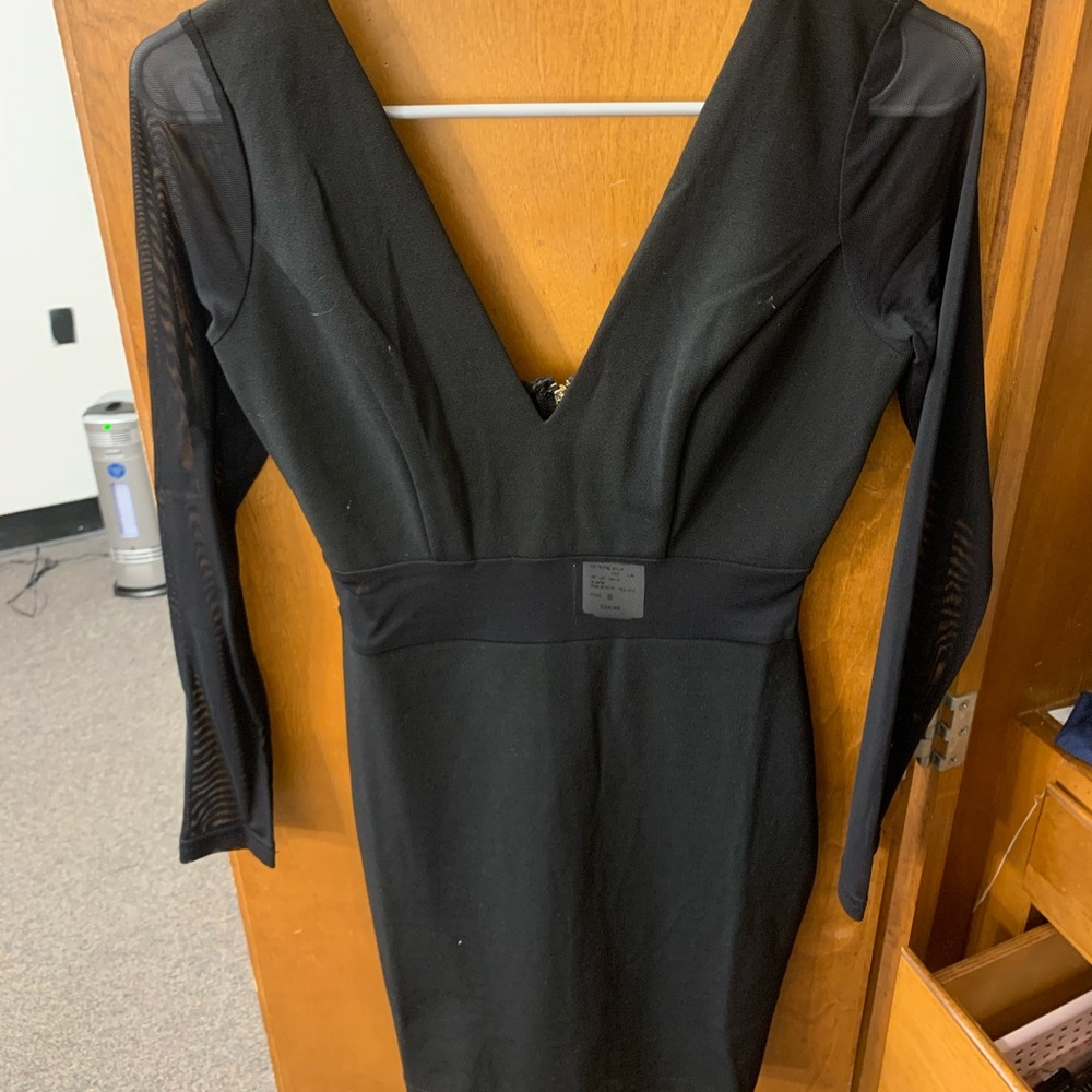 Black & Sheer body on dress